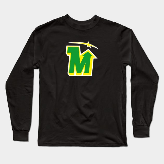 Minnesota Vintage Hockey Long Sleeve T-Shirt by miniBOB